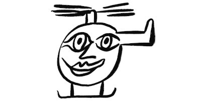 gezeichneter Hubschrauber