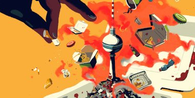 Schmuckbild - Illustration zu vermüllter Stadt